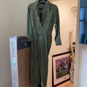 Green jumpsuit